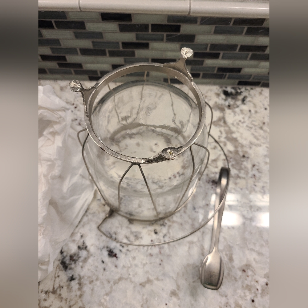 Christmas Glass Ice Bucket - Picture 3 of 6